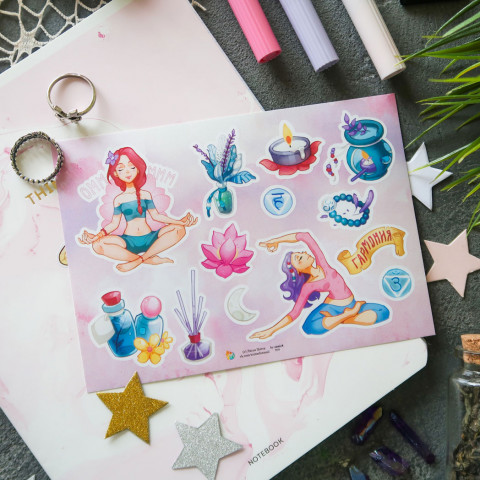 Стикерпак "Йога"