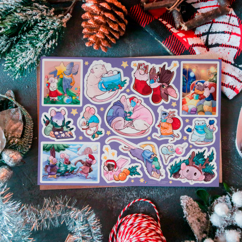 Стикерпак "Winter Rats"