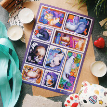 Стикерпак "Котики В Коробочках"