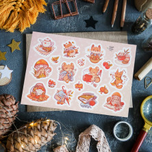Стикерпак "Осенние Зверята"
