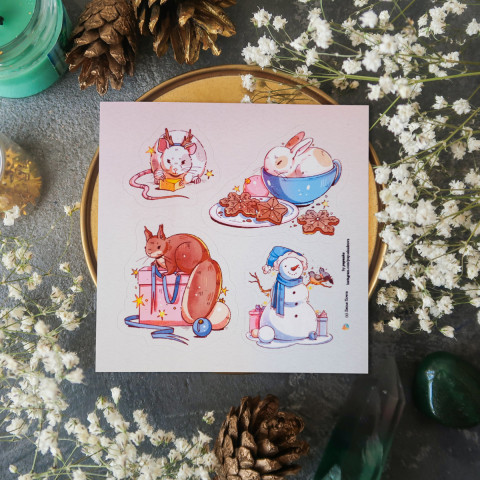 Стикер "Christmas Pets"