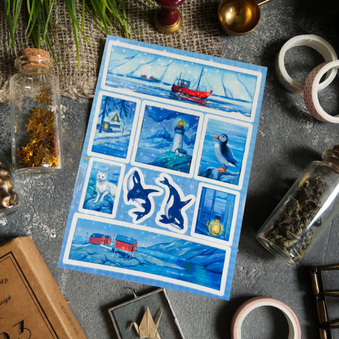 Стикерпак "North" голография