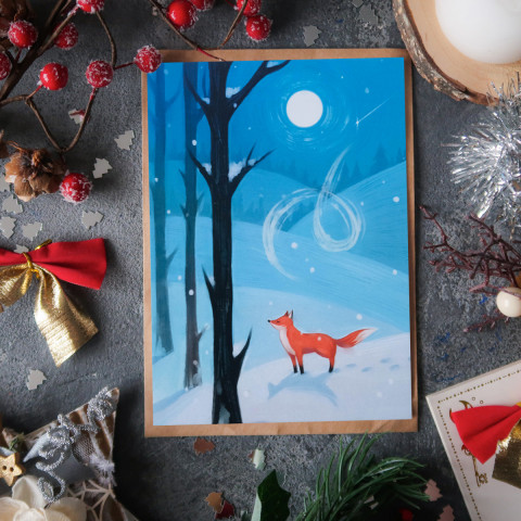 Открытка "Moon Fox"