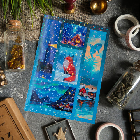 Стикерпак "Сказочная Скандинавия" голография