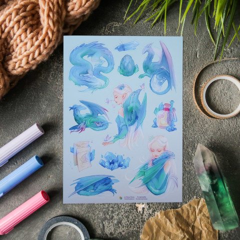 Стикерпак "Очарование Драконов"