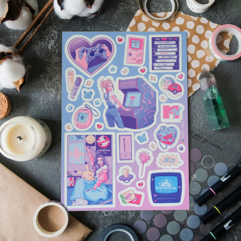 Стикерпак "90's Vibes"