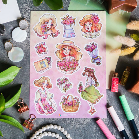 Стикерпак "Spring Girl"