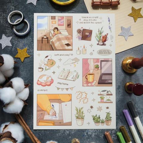 Стикерпак "Stay Home"