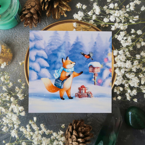 Стикер "Зимняя Лисья Почта"