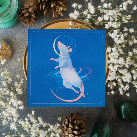 Стикер "Cosmic Rat 3"