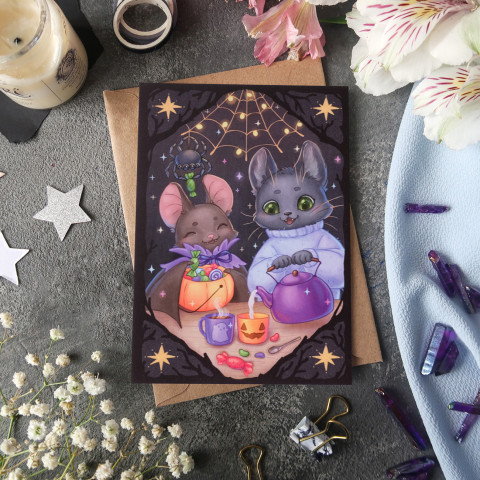 Открытка "Halloween Bats"