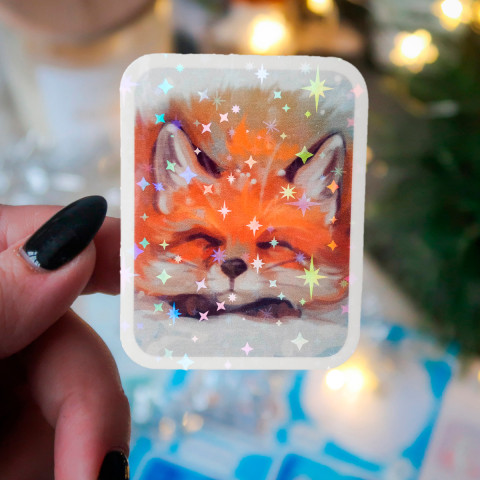 Стикер "Fox Dreams" голография
