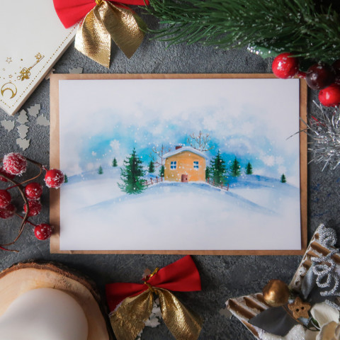 Открытка "Yellow House"