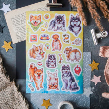 Стикерпак "Корги и Лайки"