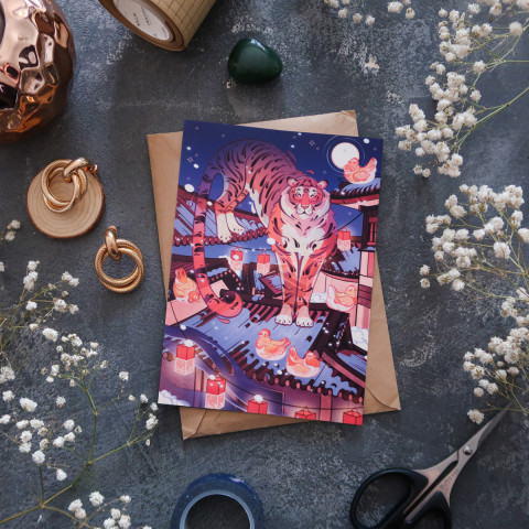 Открытка "Lucky Tiger"