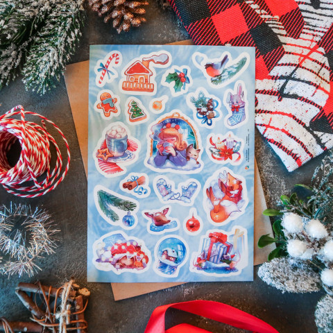 Стикерпак "Снежные Мгновения "