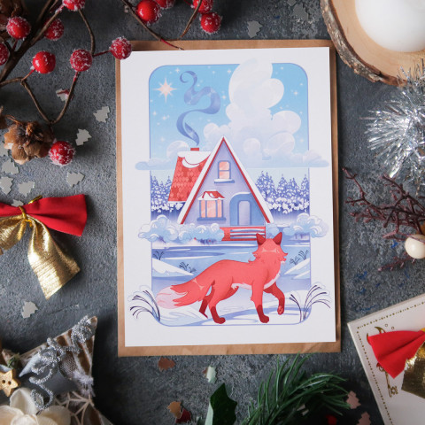 Открытка "Winter Cottage"