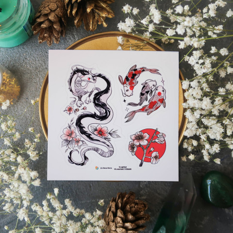 Стикер "Японские Мотивы"