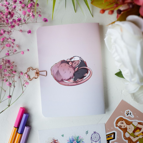 FOXNOTE в точку мини "Rats" (Белая бумага)