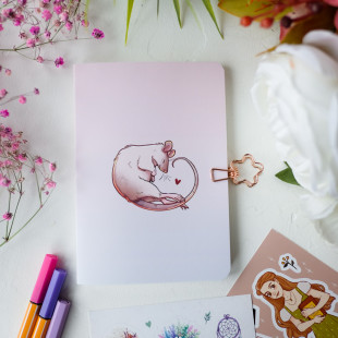 FOXNOTE в точку мини "Rats" (Белая бумага)