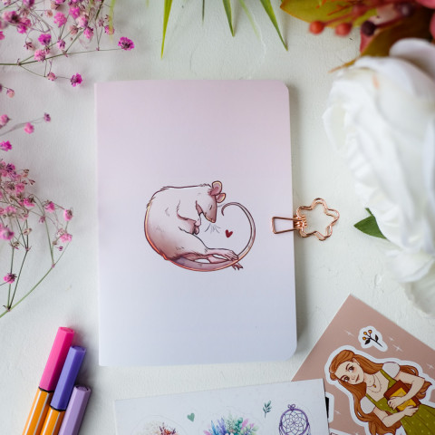 FOXNOTE в точку мини "Rats" (Белая бумага)