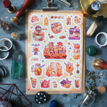 Стикерпак "Halloween Cafe"