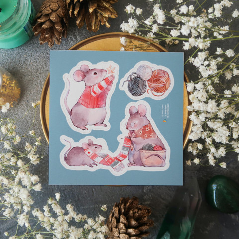 Стикер "Мышиное Счастье"