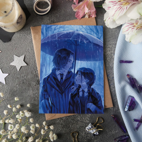 Открытка "Wednesday and Xavier"