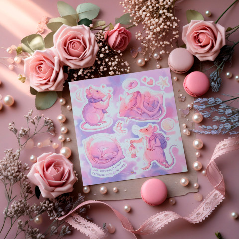 Стикер "Cozy Rats"