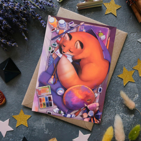Открытка "Art Fox"