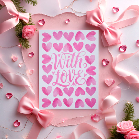 Открытка "With Love"