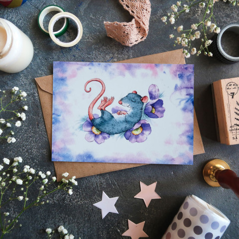 Открытка "Cute Rat 2"