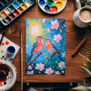 Открытка "Spring Birds"
