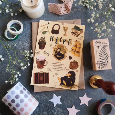 Открытка "Hufflepuff"