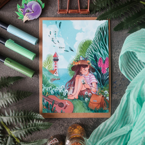 Открытка "Мелодия Лета"