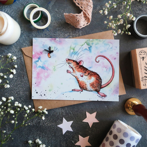 Открытка "Cute Rat 3"