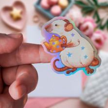 Стикер "Tea Mouse" голография