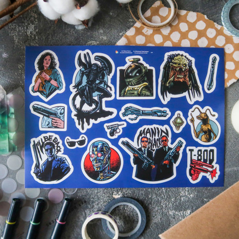 Стикерпак "Geek Movies"