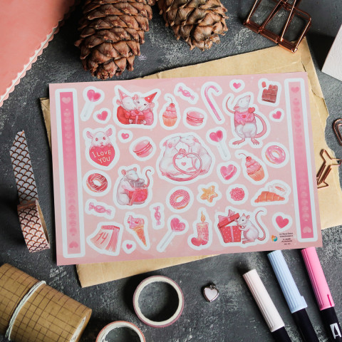 Стикерпак "Cute Rats"