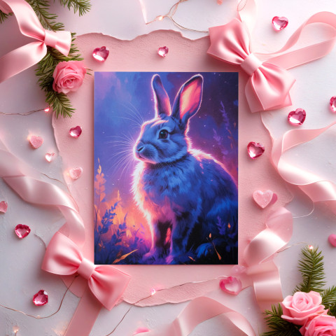 Открытка "Violet Rabbit"