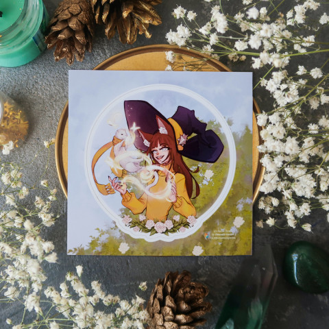 Стикер "Witch and Weasel"