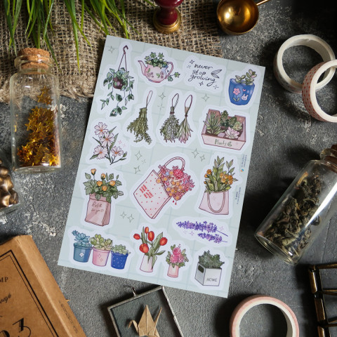 Стикерпак "Never Stop Growing"