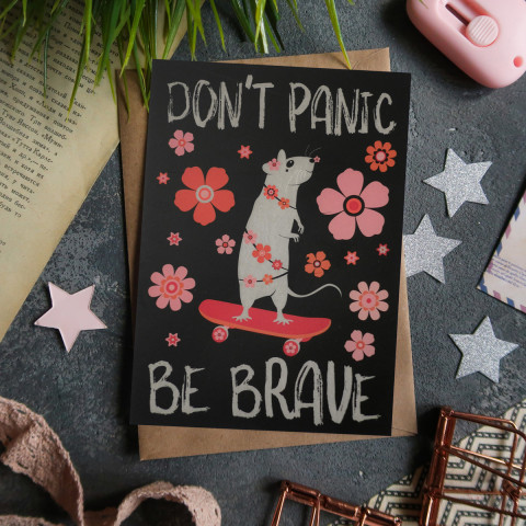 Открытка "Be Brave"