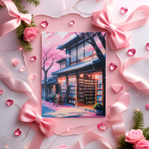 Открытка "Japan Bookstore"
