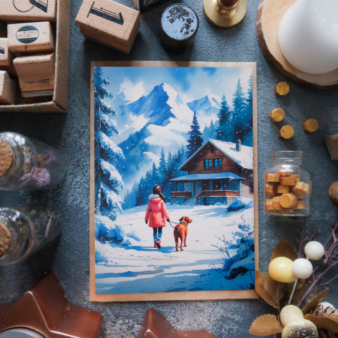 Открытка "На Прогулке"