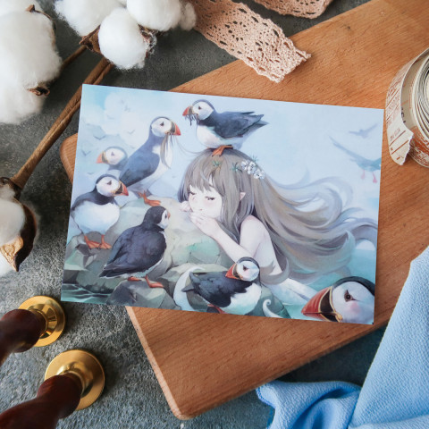 Открытка "Русалочка и Тупики"