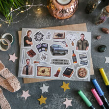 Стикерпак "Carry On My Wayward Son"