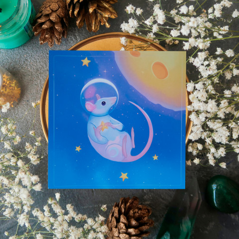 Стикер "Cosmic Rat 1"