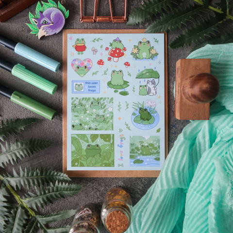 Стикерпак "Green Frog"