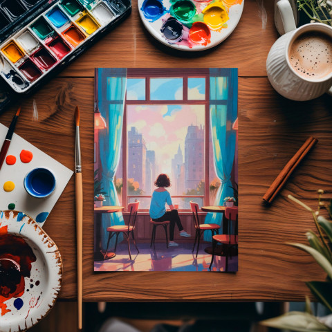 Открытка "Enjoying View"